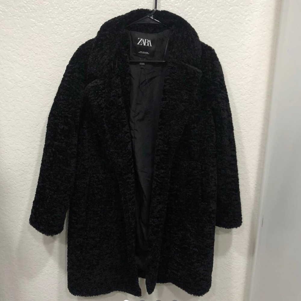Zara faux shearling coat